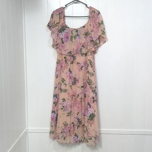 Euc ASOS Pink Floral Dress